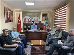 TMO Bölge Müdürü Sn. Dursun Esen, Yönetim Kurulu Başkanımız Sn. Ali Şener Bayraktar’ı Makamında Ziyaret Ettiler